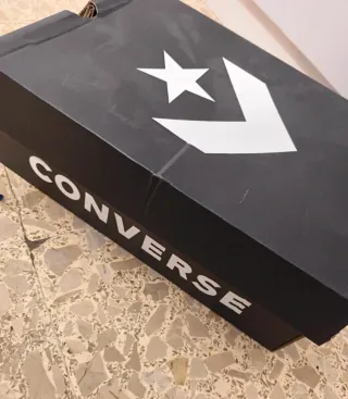 Converse All Star Glitter Azul/Plata Talla X