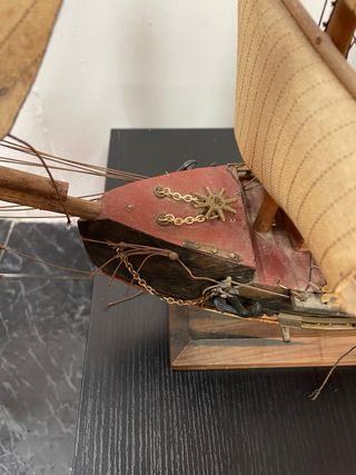 Barco Fragata Siglo XVIII Madera Decoración