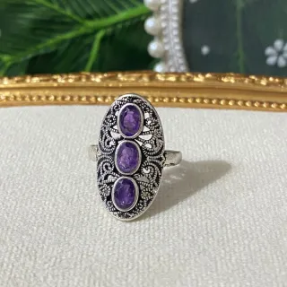 Anillo Amatista Natural