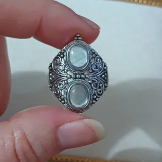 Anillo Aguamarina Natural