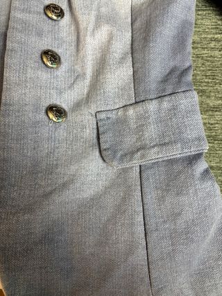 Chaqueta estilo militar azul claro talla Italy