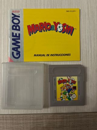 Mario & Yoshi Game Boy Manual y Cartucho