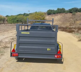 Remolque doble eje 220x140 lateral alto