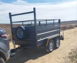 Remolque doble eje 220x140 lateral alto