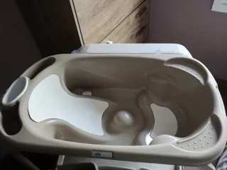 Bañera Cambiador Infantil CAM Oso Blanco y Beige