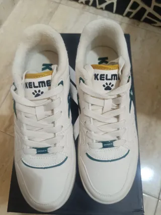 Zapatillas Kelme Blancas y Verdes Mujer