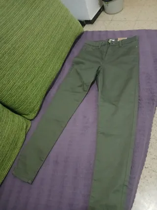 Pantalón verde mujer