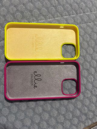 Fundas iPhone 14 EllieTech (Amarillo y Rosa)