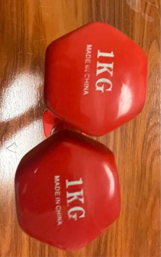 Vendo par de mancuernas de 1 kg cada una (2 kg en