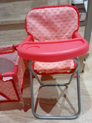 Conjunto Juguete Trona, Cochecito y Cuna