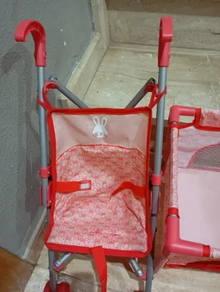 Conjunto Juguete Trona, Cochecito y Cuna