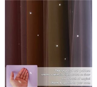 Cortinas Infantiles Arcoíris Estrellas