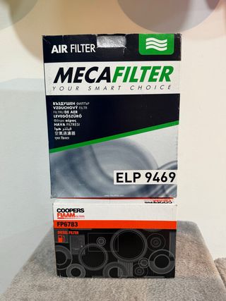 Filtros Aire y Diésel MECAFILTER y COOPERS