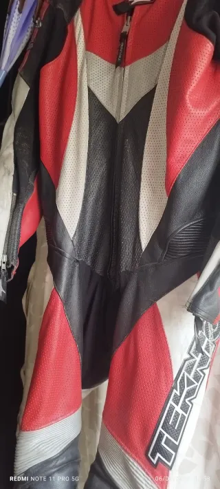Traje de moto cuero Teknic