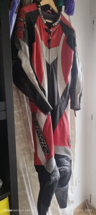 Traje de moto cuero Teknic