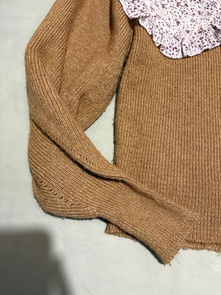 Jersey Zara cuello bebé floral