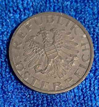 Moneta 10 Groschen 1949 Moneta 1 Franc 1999