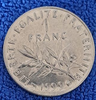 Moneta 10 Groschen 1949 Moneta 1 Franc 1999