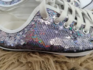 Converse All Star Lentejuelas Plata