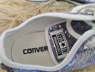 Converse All Star Lentejuelas Plata