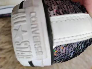 Converse All Star Lentejuelas Plata