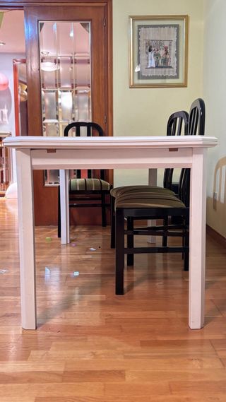 Mesa de comedor madera maciza, extensible