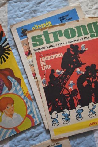 Lote de 3 revistas comics antiguos Strong
