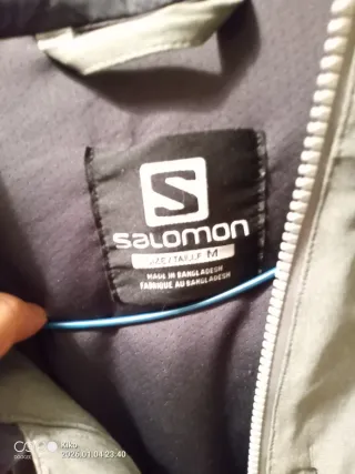 Chaqueta Salomon gris para nieve