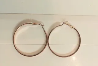 Pendientes de aro rosas