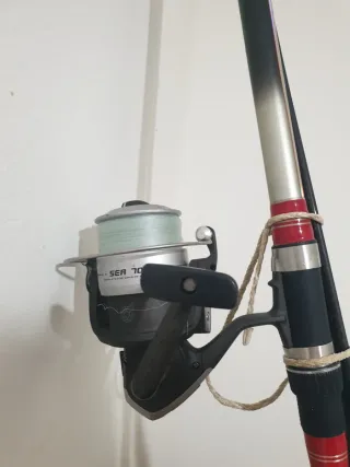 Caña de pesca kali con carrete SEA 70