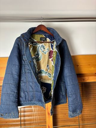 Chaqueta acolchada Desigual vaquera con forro