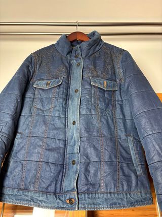 Chaqueta acolchada Desigual vaquera con forro