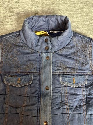 Chaqueta acolchada Desigual vaquera con forro