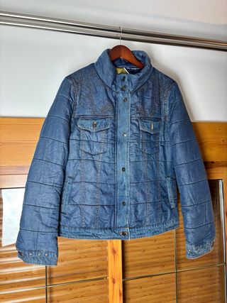 Chaqueta acolchada Desigual vaquera con forro
