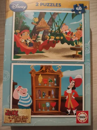 2 Puzzles Jake y los Piratas 48 piezas