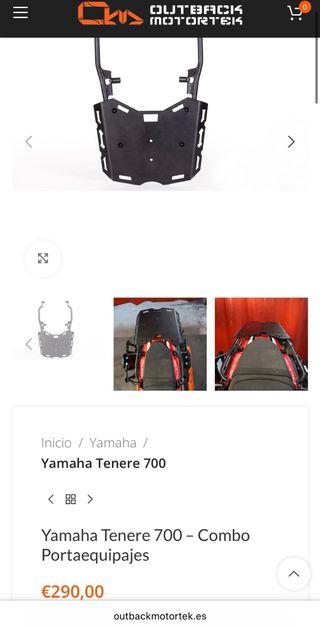 Portaequipajes Yamaha Ténéré 700 Outback Motortek