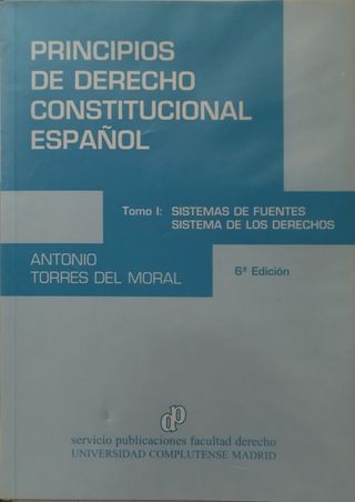 Principios de derecho constitucional español