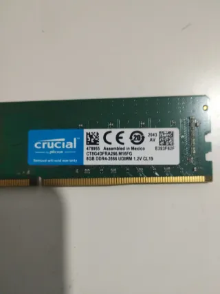 Crucial 8GB DDR4 2666MHz UDIMM