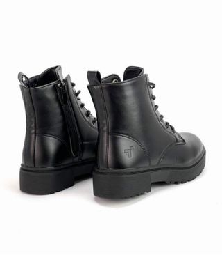 Botín militar negro talla 36 ULTIMO PAR