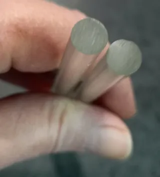 2 Lágrimas tubulares para lámpara