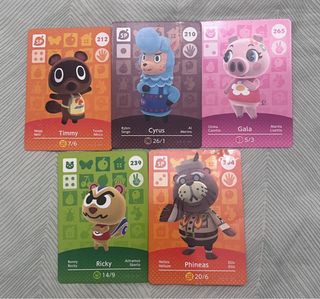 Tarjetas Amiibo Animal Crossing Nintendo