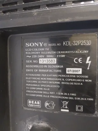Televisor Sony 32 Negro