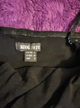 Top Mango Negro con Tirantes. Elegante.