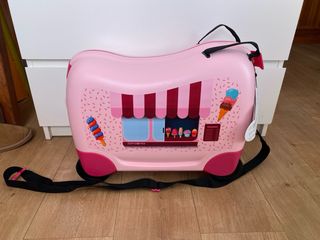 Maleta infantil Samsonite rosa helados