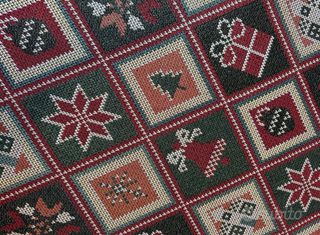 Tovaglia natalizia a rombi