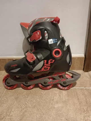 Patines en línea Oxelo Talla S y pack protecciones