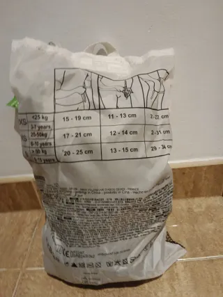 Patines en línea y protecciones Talla XS