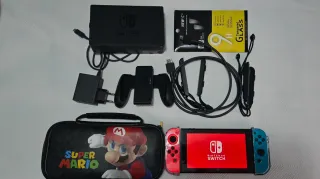 Nintendo Switch Azul/Rojo + Accesorios