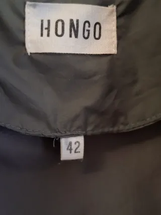 Plumifero verde corte oversize T 42