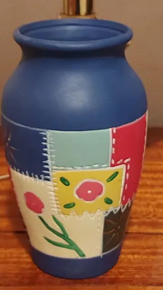 Jarrón de cerámica patchwork
